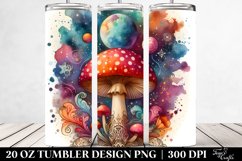 Vibrant Magical Celestial Mushroom 20 Oz Tumbler Product Image 2