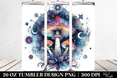 Vibrant Magical Celestial Mushroom 20 Oz Tumbler Product Image 2