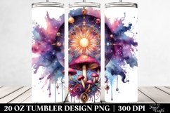Vibrant Magical Celestial Mushroom 20 Oz Tumbler Product Image 2
