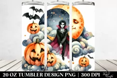 Simple Halloween Vampire Tumbler | 20 oz Tumbler Product Image 2