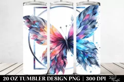 Vibrant Ice Butterfly | 20 oz Tumbler Product Image 2