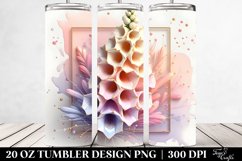 Abstract 3D Looking Pastel Plastic Foxglove | 20 oz Tumbler Product Image 2