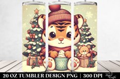 Cute Baby Tiger Christmas 20 Oz Tumbler Product Image 2