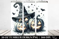 Washed Retro Halloween Jack-O'-Lantern Tumbler | 20 oz Product Image 2