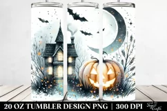 Washed Retro Halloween Jack-O'-Lantern Tumbler | 20 oz Product Image 2