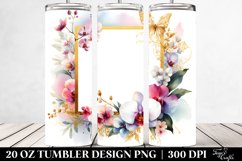 Vibrant Small Orchid Abstract | 20 Oz Tumbler Product Image 2