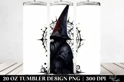 Simple Watercolor Gothic Gnome | 20 oz Tumbler Product Image 2