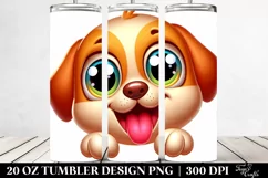 Enthusiastic Cartoon Labrador Clipart 20 Oz Tumbler Product Image 2