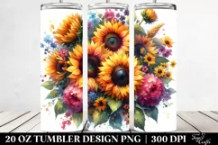 Vibrant Sunflowers Tumbler Product Image 2