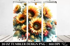 Vibrant Sunflowers Tumbler Product Image 2