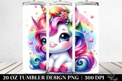 Cute Baby Unicorn | 20 oz Tumbler Product Image 2