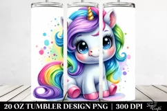 Cute Baby Unicorn | 20 oz Tumbler Product Image 2