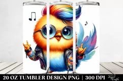 Cute Baby Chicken Playing PNG Product Image 2
