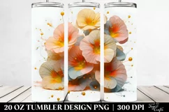 Pastel Plastic Nasturtium Tumbler | 20 oz Tumbler Product Image 2