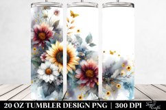Vibrant Sunflower Tumbler | 20 oz Tumbler Product Image 2