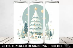 Simple Christmas Tree Clipart 20 Oz Tumbler Product Image 2