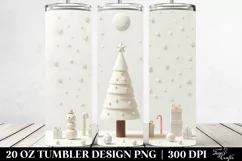 Simple Christmas Tree Clipart 20 Oz Tumbler Product Image 2