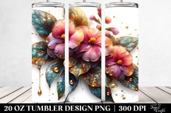 Detailed Shiny Impatiens Tumbler Product Image 2