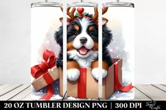 Bernese Mountain Dog in Winter PNG Product Image 2