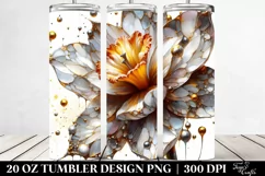 Watercolor Narcissus Tumbler Product Image 2