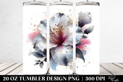 20 Oz Tumbler Sublimation | Shiny Azalea Splash | 20 Oz Product Image 2