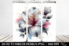 20 Oz Tumbler Sublimation | Shiny Azalea Splash | 20 Oz Product Image 2