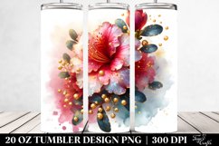 20 Oz Tumbler Sublimation | Shiny Golden Azalea | 20 Oz Product Image 2