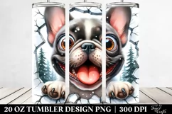 Crazy Looking French Bulldog Tumbler Product Image 2