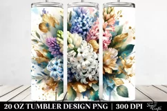 Vibrant Bouquet Gold Foil | 20 Oz Tumbler Product Image 2