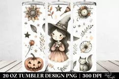 Vintage Quirky Witch | 20 oz Tumbler Product Image 2