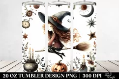 Vintage Quirky Witch | 20 oz Tumbler Product Image 2