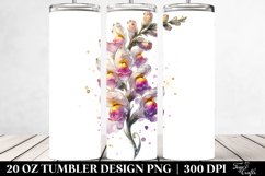Snapdragon Watercolor Splash | 10 Oz Tumbler Product Image 2