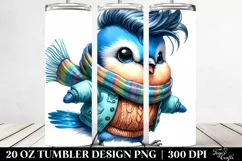 Vibrant Baby Bird Winter Tumbler Product Image 2