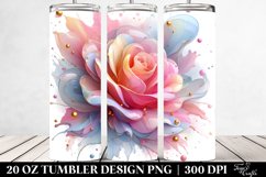 Golden Rose Transparent Tumbler Product Image 2