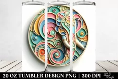 Colorful Elephant Ornament 20 Oz Tumbler Product Image 2