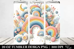 Whimsical Pastel Rainbow | 20 oz Tumbler Product Image 2