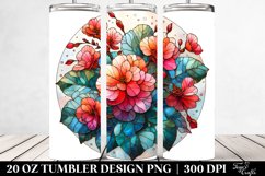 Stained Begonia | 20 Oz Tumbler Product Image 2