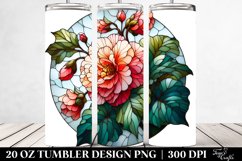 Stained Begonia | 20 Oz Tumbler Product Image 2