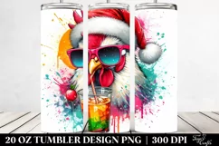 Vibrant Chicken Drink Tumbler Art Product Image 2