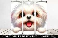 Crazy Maltese Sticker | 20 Oz Tumbler Product Image 2