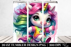 Cute Baby Unicorn Tumbler Design Product Image 2