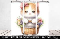 Whimsical Cat in Cozy Setting 20 Oz Tumbler Product Image 2