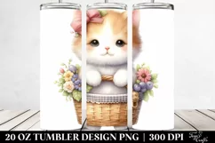 Whimsical Cat in Cozy Setting 20 Oz Tumbler Product Image 2