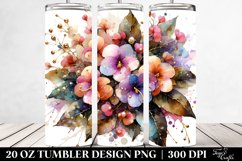 Impatiens with Golden Insertions | 20 Oz Tumbler Product Image 2