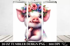 Happy Baby Pig PNG Product Image 2