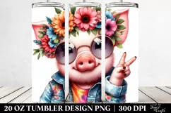 Happy Baby Pig PNG Product Image 2