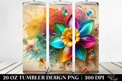Colorful Daffodil | 10 Oz Tumbler Product Image 2