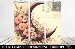Vintage Style Postcard Half Moon 20 oz Tumbler Product Image 2