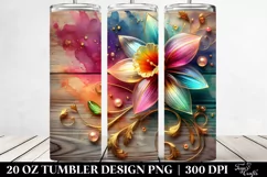 Daffodil on Wooden Background | 20 oz Tumbler Product Image 2