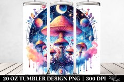 Vibrant Magical Celestial Mushroom 20 Oz Tumbler Product Image 2